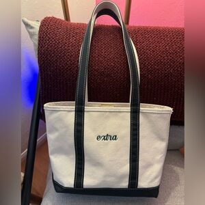 LL Bean Medium Long Strap Boat and Tote